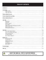 Preview for 2 page of Pulsar PWG2600V Operator'S Manual