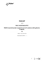 Preview for 1 page of Pulsar RAC24P Manual