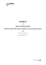 Preview for 1 page of Pulsar RUPS812T Manual