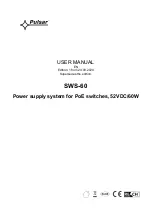 Pulsar SWS-60 User Manual preview