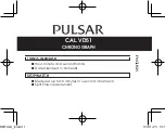 Preview for 1 page of Pulsar VD51 Manual