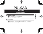 Предварительный просмотр 1 страницы Pulsar VD59 Manual