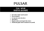 Pulsar W522 Manual preview