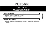 Pulsar YM22 Manual preview