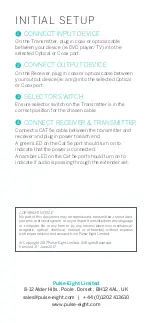 Preview for 2 page of Pulse-Eight P8-AE-CAT-EXSET Quick Setup Manual