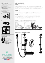 Preview for 2 page of Pulse Shower Spas ErgoSlideBar 4001-SSP Installation Instructions