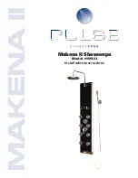 Preview for 1 page of Pulse Shower Spas Makena II 1015-II Installation Instructions Manual