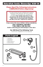 Preview for 2 page of Pulse Shower Spas NatureRain 1038-CH Owner'S Manual