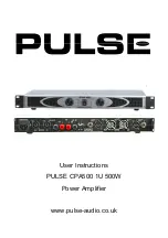 Pulse CPA500 User Instructions preview