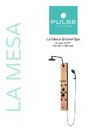 Pulse La Mesa ShowerSpa 7007 Owner'S Manual preview