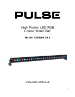 Предварительный просмотр 1 страницы Pulse LEDBAR 24.1 Manual