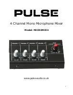 Preview for 1 page of Pulse MICROMIX4 User Manual