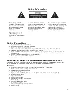 Preview for 2 page of Pulse MICROMIX4 User Manual