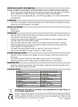 Preview for 2 page of Pulse MMX401 Operating And Maintenance Instructions