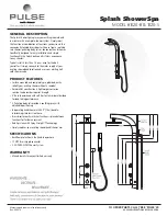 Pulse Splash ShowerSpa 1020-B Manual preview