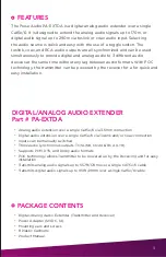 Preview for 3 page of PulseAudio PA-EXTDA Manual