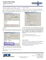 Preview for 2 page of PulseWorx PGW Quick Start Manual