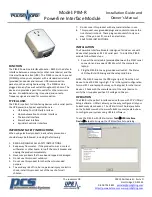 PulseWorx PIM-R Installation Manual And Owner'S Manual preview