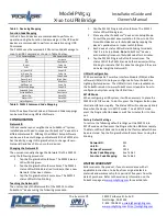 Preview for 2 page of PulseWorx PW513 Installation Manual And Owner'S Manual