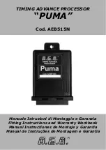 Puma AEB515N Fitting Instructions And Warranty Workbook предпросмотр