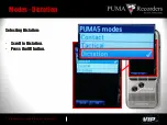 Preview for 10 page of Puma Puma-5 Setup And Usage