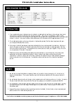 Предварительный просмотр 2 страницы Pump House PH-0.8L-HL Installation Instructions Manual