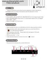 Preview for 9 page of Pumpkin Car A/V & Navigation System User Manual