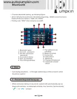 Preview for 13 page of Pumpkin Car A/V & Navigation System User Manual