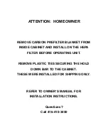 Preview for 11 page of PUR PD-HEPA450 Owner'S Manual