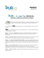 Предварительный просмотр 1 страницы PUR2o Alkaline Plus Installation Instructions Manual