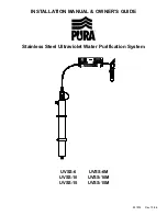 Pura UVSS-10 Installation Manual preview