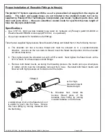 Preview for 8 page of puraDYN Millennium Technology Series Standard Installation Manual