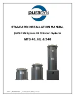 Preview for 1 page of puraDYN MTS 240 Standard Installation Manual