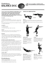 PurAthletics BALANCE DISC Instructions preview