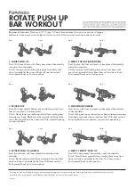 PurAthletics Rotate Push Up Bar Workout Instructional Sheet предпросмотр