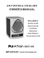 PurATron Best Air Owner'S Manual предпросмотр