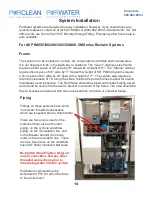 Preview for 14 page of Purclean PURWATER RECLAIM 3.0 Technical Manual