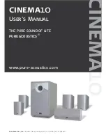 Preview for 1 page of Pure Acoustics EX650 Series EX650C User Manual