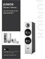 Pure Acoustics Junior C Owner'S Manual preview