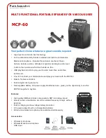 Предварительный просмотр 1 страницы Pure Acoustics MCP-60 Specification