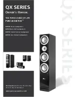 Предварительный просмотр 1 страницы Pure Acoustics QX550 Owner'S Manual