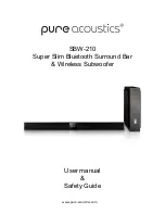 Pure Acoustics SBW-210 User'S Manual - Safety Manual preview