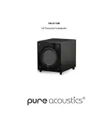 Preview for 1 page of Pure Acoustics SN-10 SUB User Manual