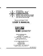 Preview for 1 page of Pure Digital Fiberlink 7235 User Manual