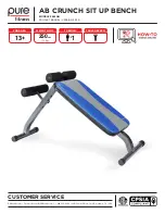 Pure Fitness 8642AB Product Manual предпросмотр