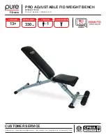 Pure Fitness 8739FID Product Manual предпросмотр