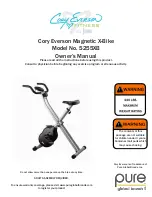 Preview for 1 page of Pure Fitness Cory Everson 5255XB Owner'S Manual