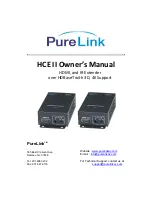 Pure Link HCE II Owner'S Manual preview