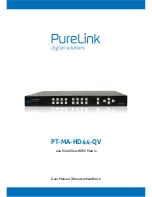 Предварительный просмотр 1 страницы Pure Link PT-MA-HD44-QV User Manual