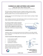 Предварительный просмотр 1 страницы Pure n Natural Systems CLEANAIR CA-1000 Read And Save These Instructions